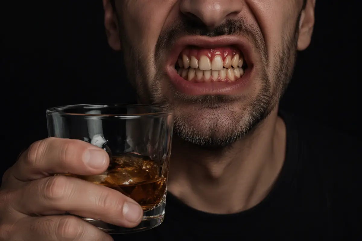 How alcohol affects oral health, teeth and gums
