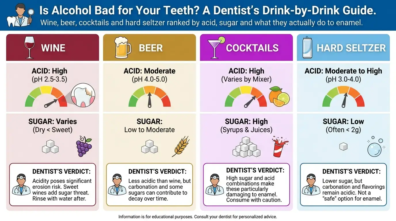 Is alcohol bad for your teeth