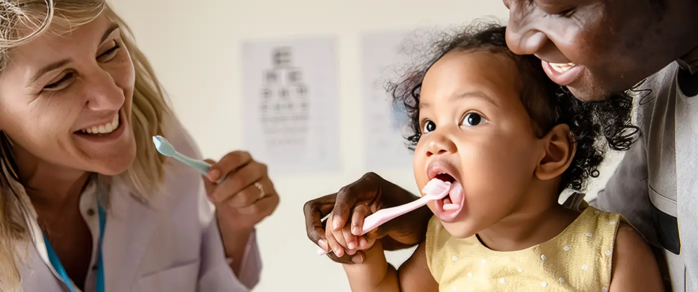 Kids dental care tips — young child at a gentle dental visit in Murrieta, CA