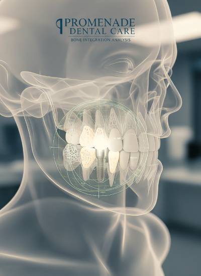 Bone and gum health evaluation before dental implant placement at Promenade Dental Care