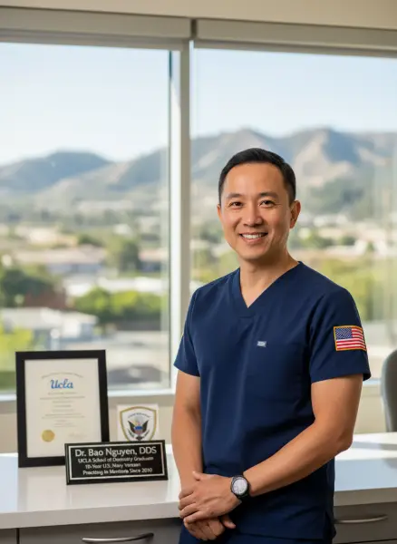 Dr. Bao Nguyen, DDS, founder and general dentist at Promenade Dental Care in Murrieta, CA