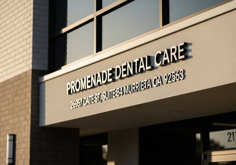 Promenade Dental Care office on Date Street near Clinton Keith in Murrieta
