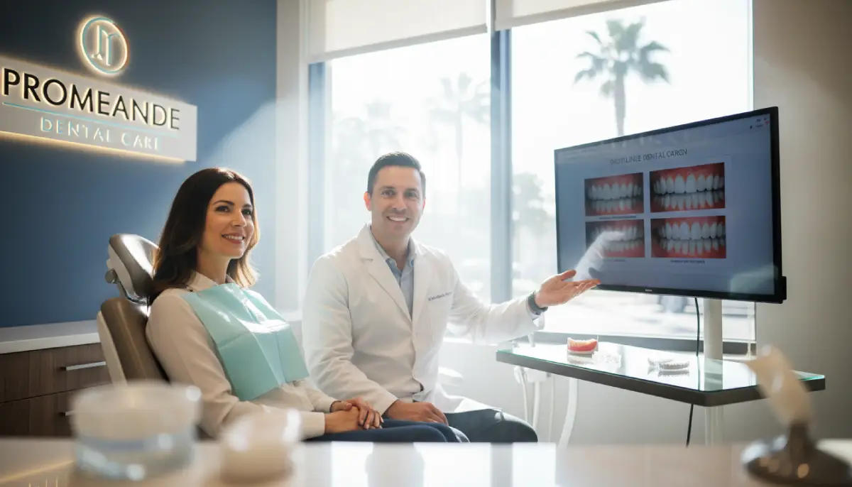 Smile makeover consultation at Promenade Dental Care in Murrieta, CA