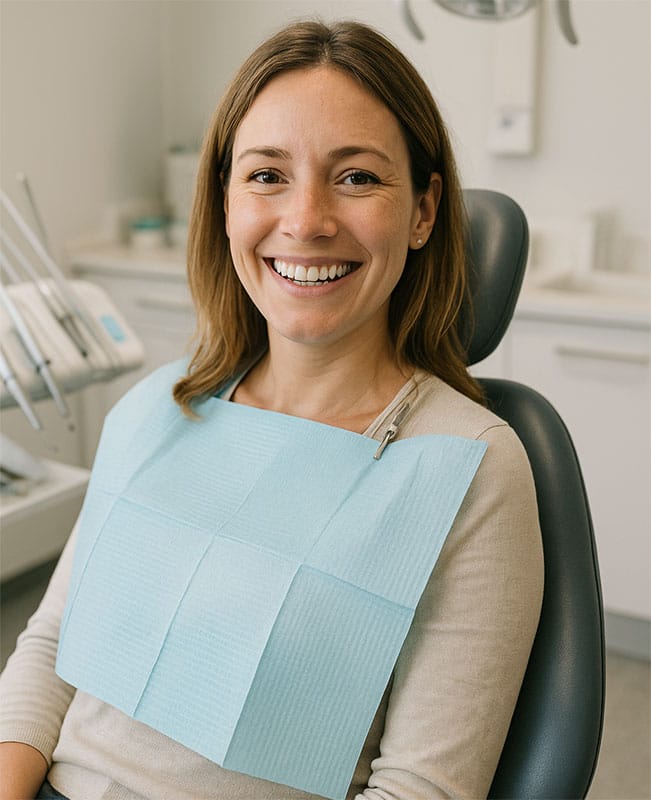 happy dental patient