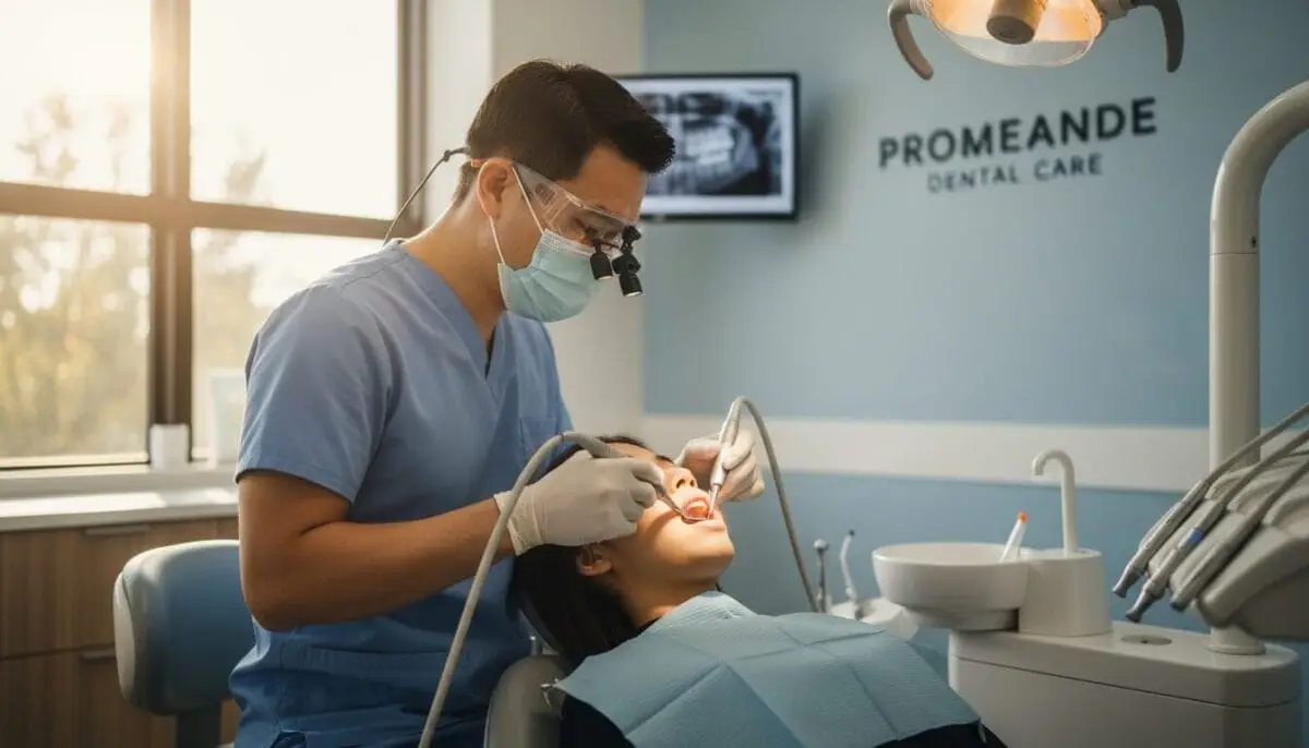 Ultrasonic scaling and root planing deep cleaning for gum disease in Murrieta