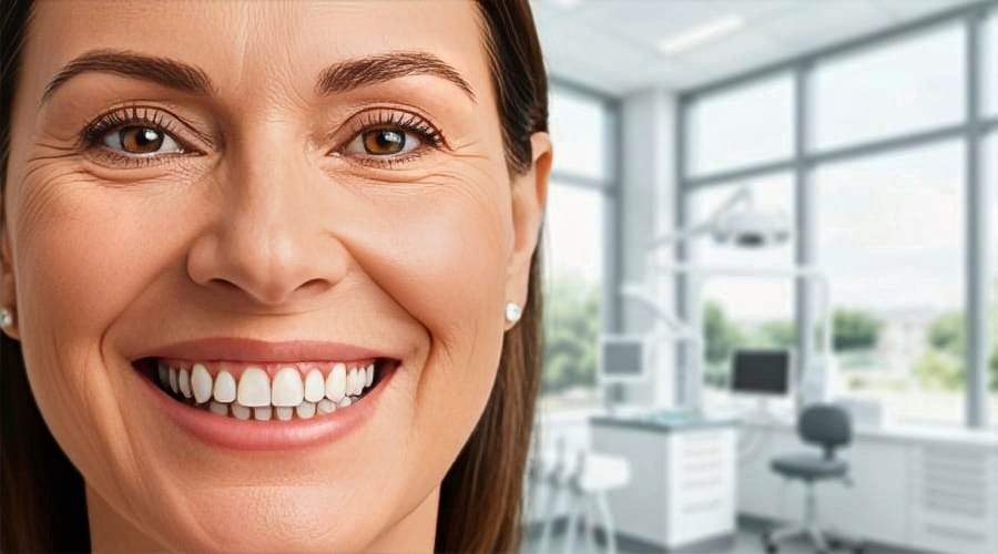 Dr. Bao Nguyen explaining dental bridge and implant options to a patient at Promenade Dental Care in Murrieta, CA