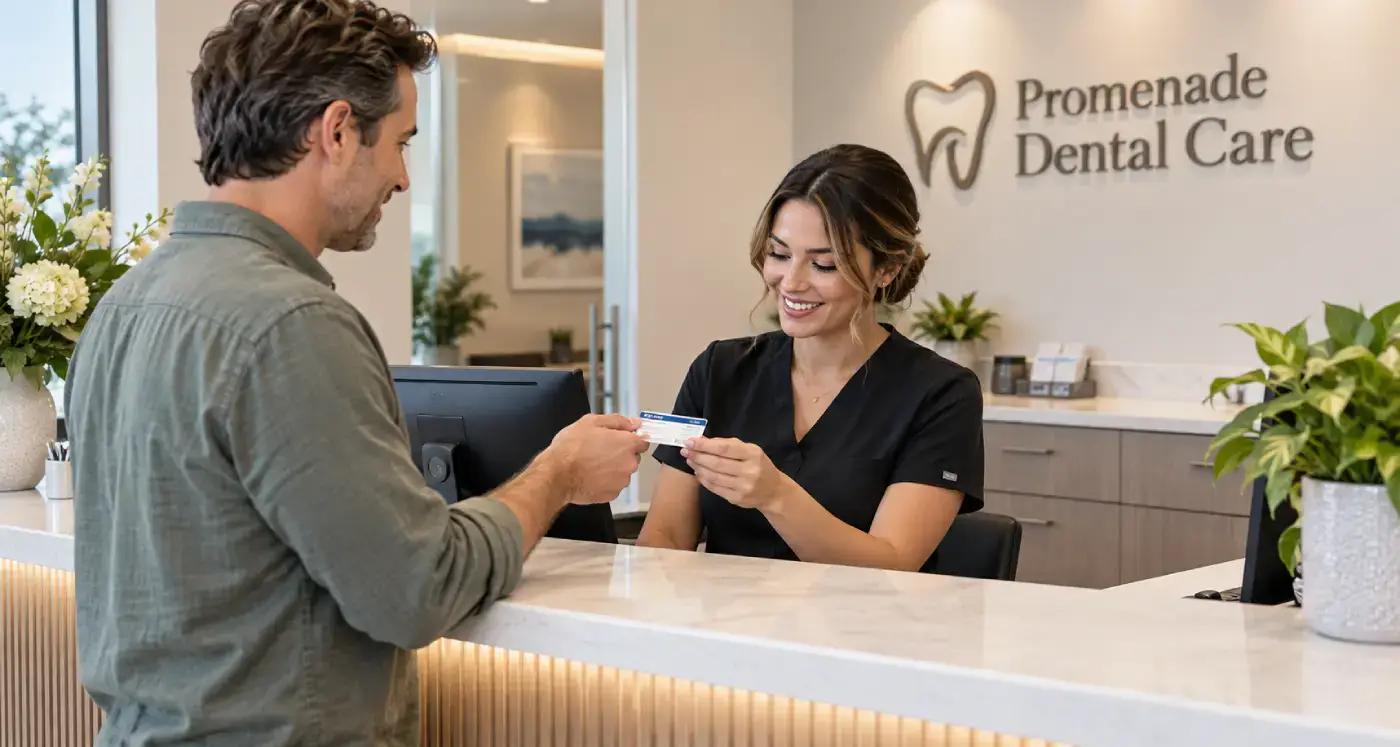 Dental Insurance Check In at Reception
